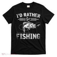Id Rather Be Fishing Funny Fisherman Gift Hobby Fishing T-Shirt thumb 0
