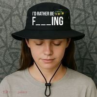 Id Rather Be Farming Funny Farmer Gift Bucket Hat thumb 3
