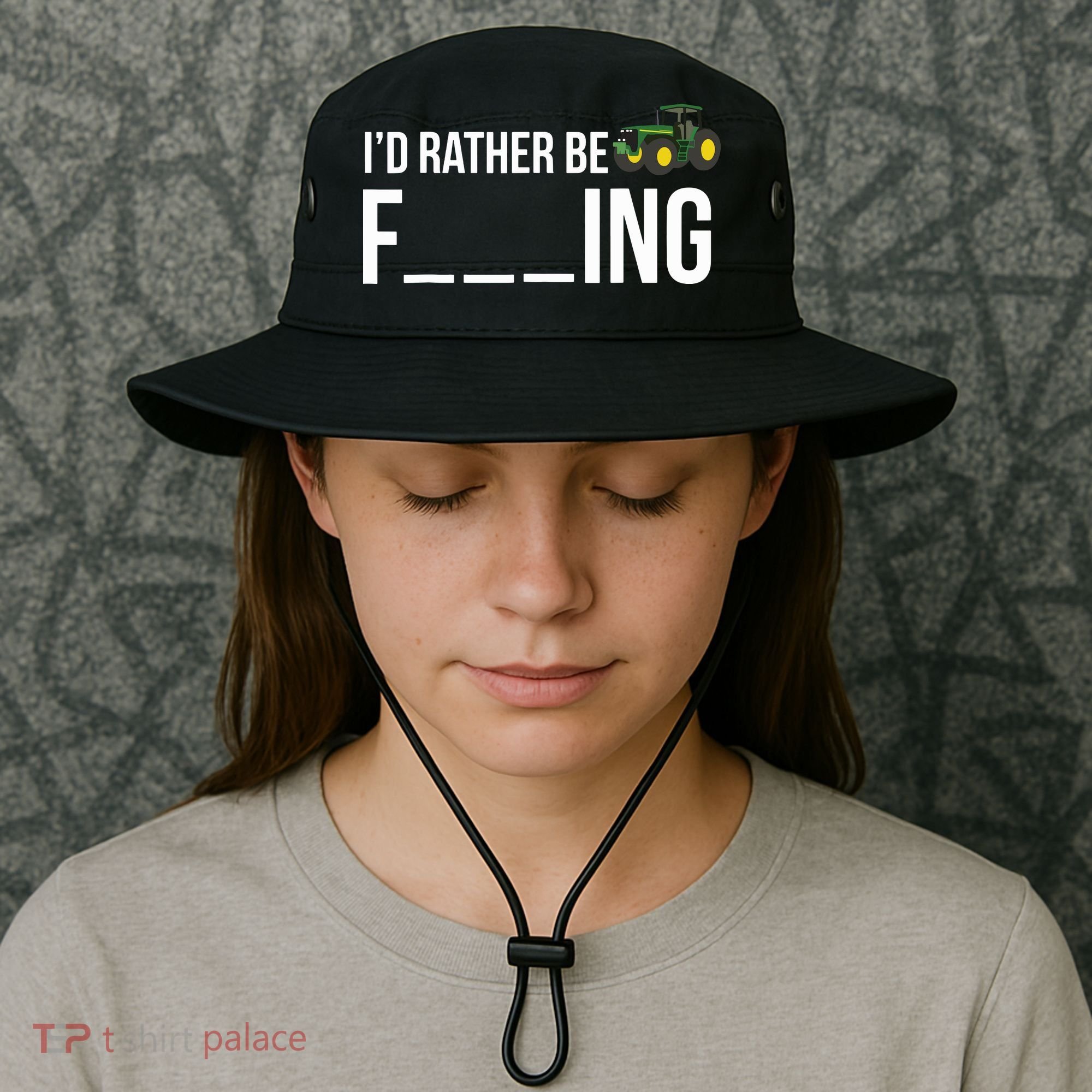 Id Rather Be Farming Funny Farmer Gift Bucket Hat