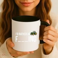 Id Rather Be Farming Funny Farmer Gift Coffee Mug thumb 3