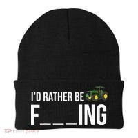 Id Rather Be Farming Funny Farmer Gift Beanie thumb 0