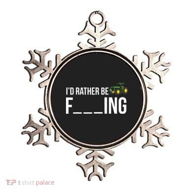 Id Rather Be Farming Funny Farmer Gift Ornament