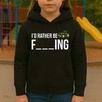 Id Rather Be Farming Funny Farmer Gift Kids Hoodie thumb 3