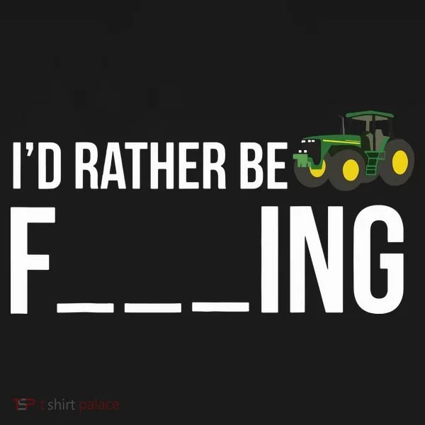 Id Rather Be Farming Funny Farmer Gift Kids Long Sleeve Shirt