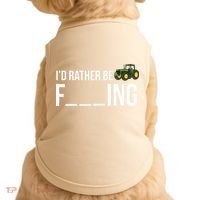 Id Rather Be Farming Funny Farmer Gift Doggie Tank thumb 0