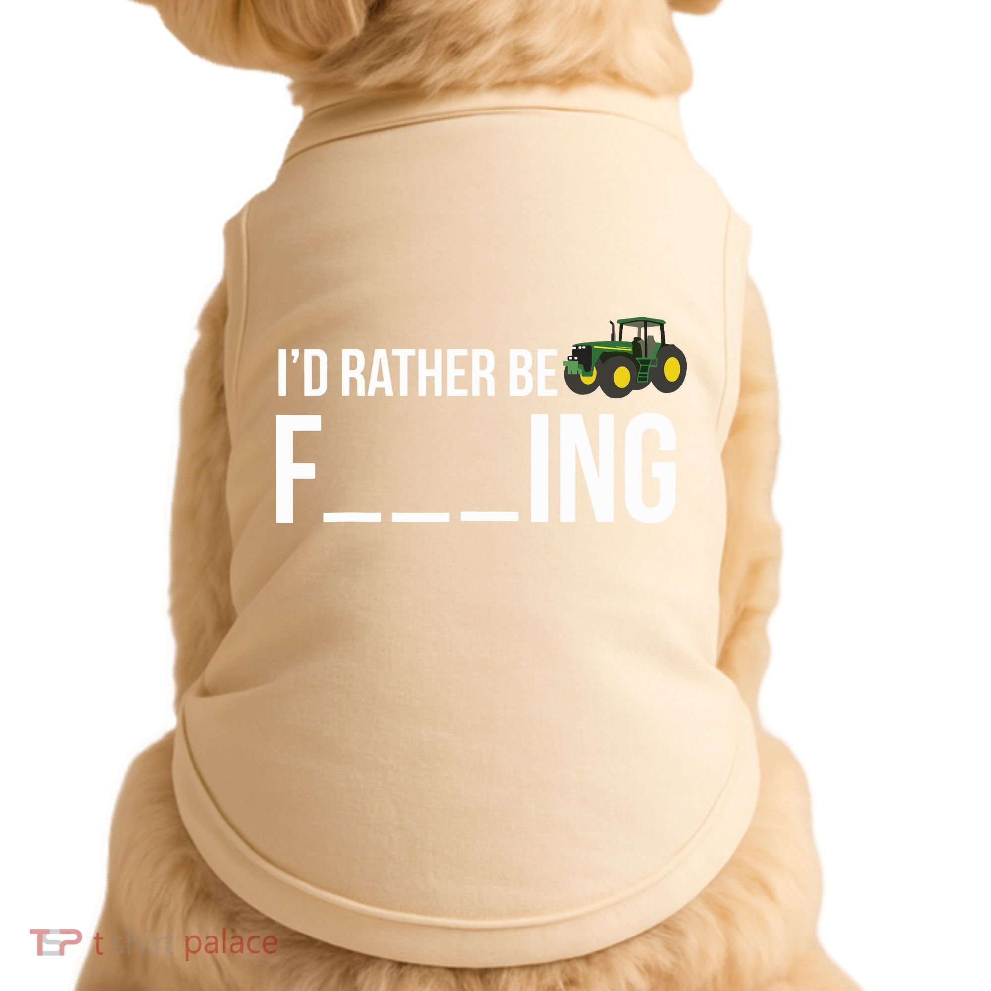 Id Rather Be Farming Funny Farmer Gift Doggie Tank