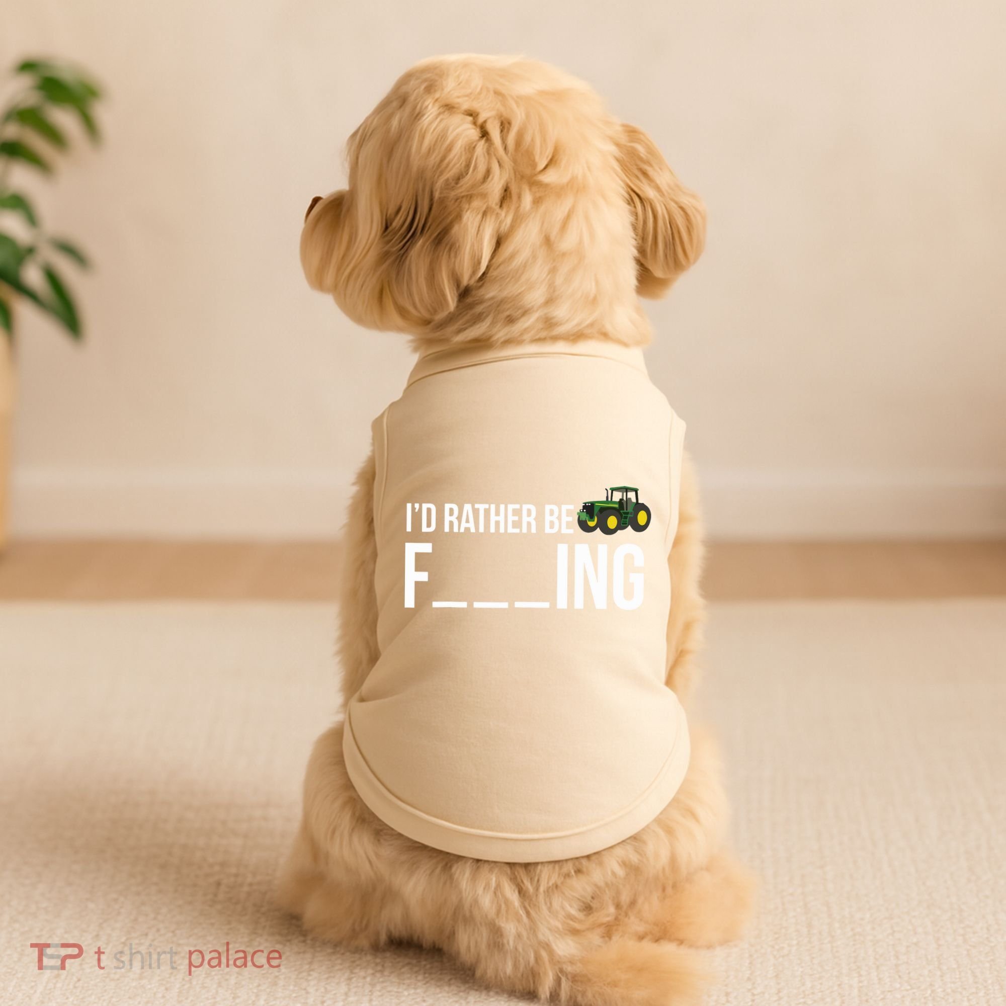 Id Rather Be Farming Funny Farmer Gift Doggie Tank
