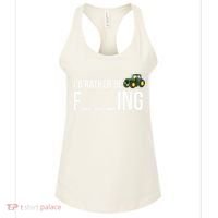 Id Rather Be Farming Funny Farmer Gift Women's Tank Top thumb 0