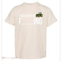 Id Rather Be Farming Funny Farmer Gift Toddler T-Shirt thumb 0