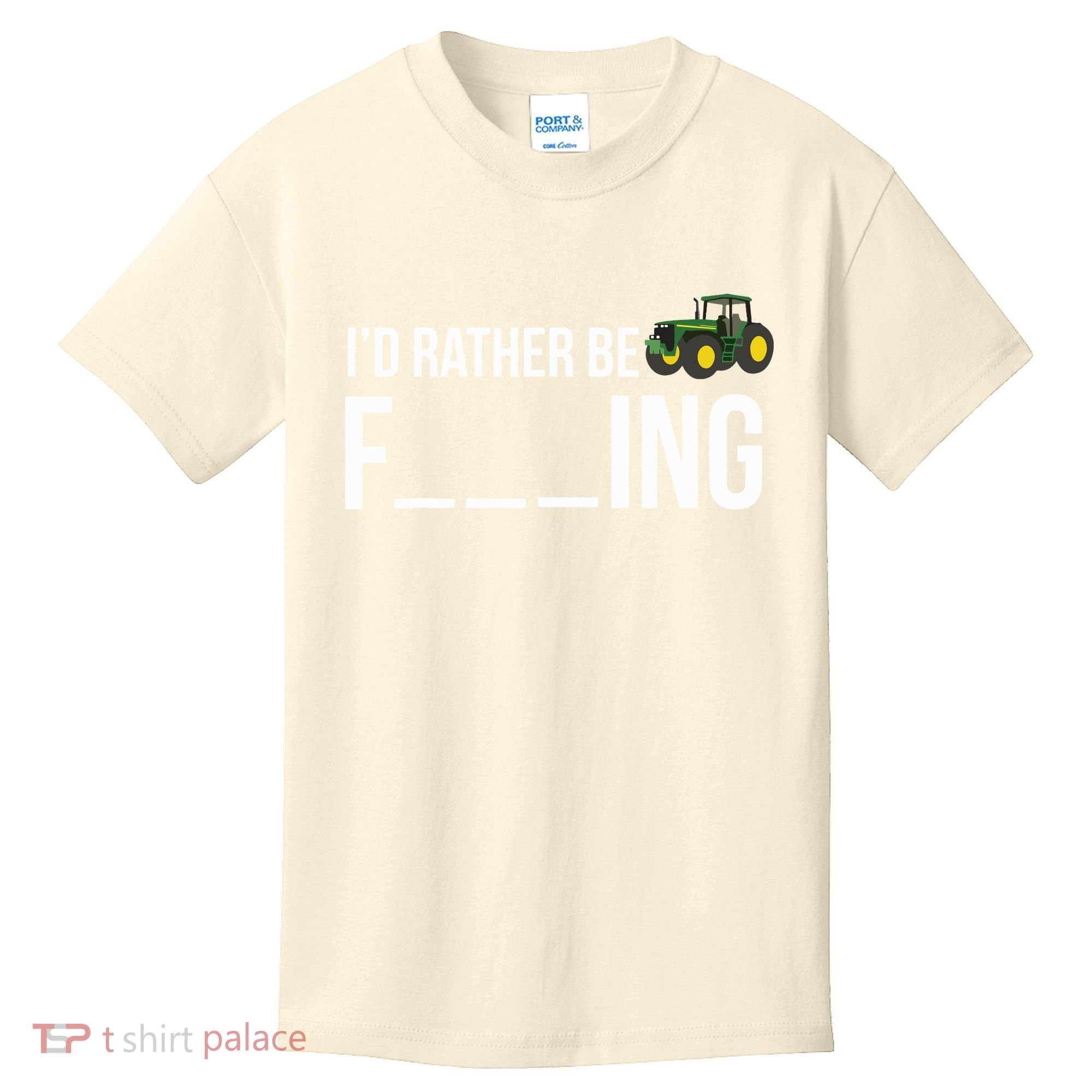 Id Rather Be Farming Funny Farmer Gift Kids T-Shirt