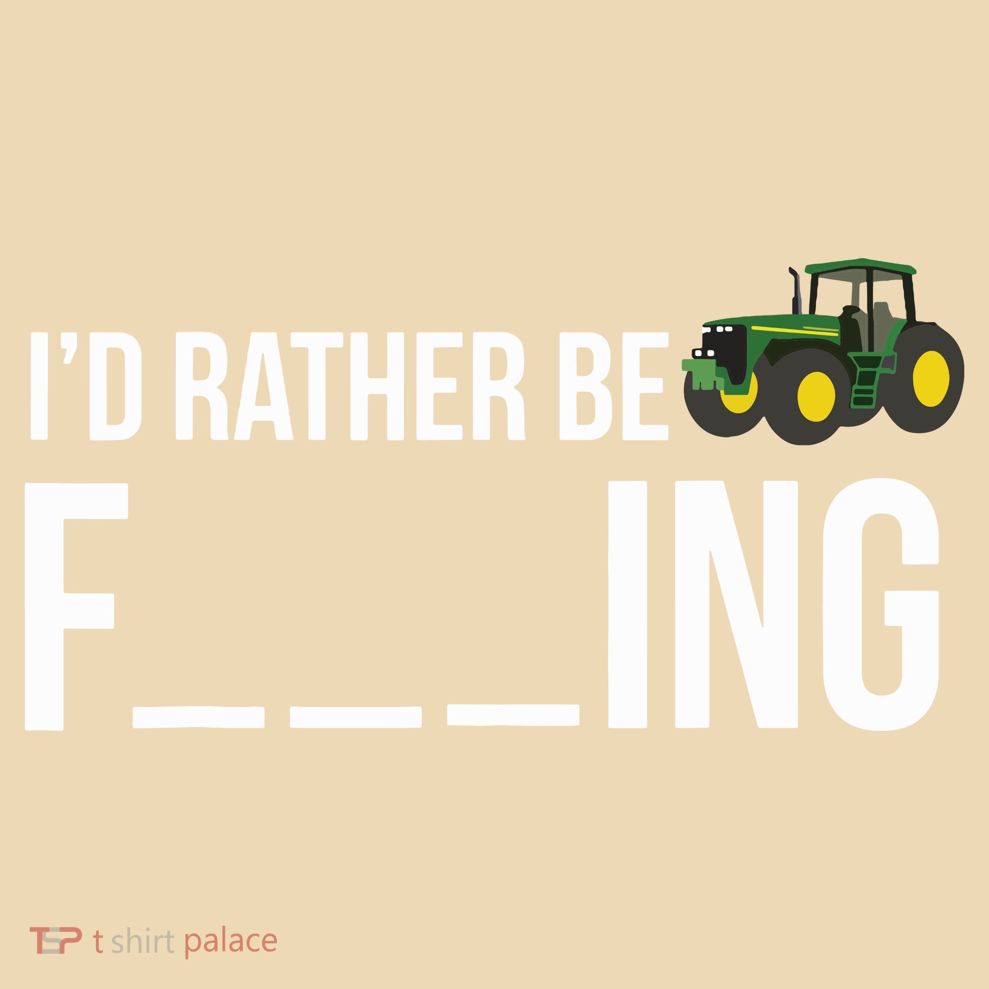 Id Rather Be Farming Funny Farmer Gift Kids T-Shirt