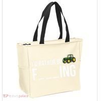 Id Rather Be Farming Funny Farmer Gift Tote Bag thumb 2