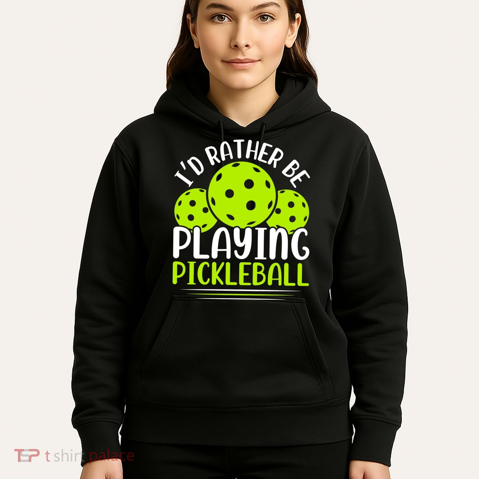 I'd Rather Be Playing Pickleball Gift For Pickleball Team Hoodie