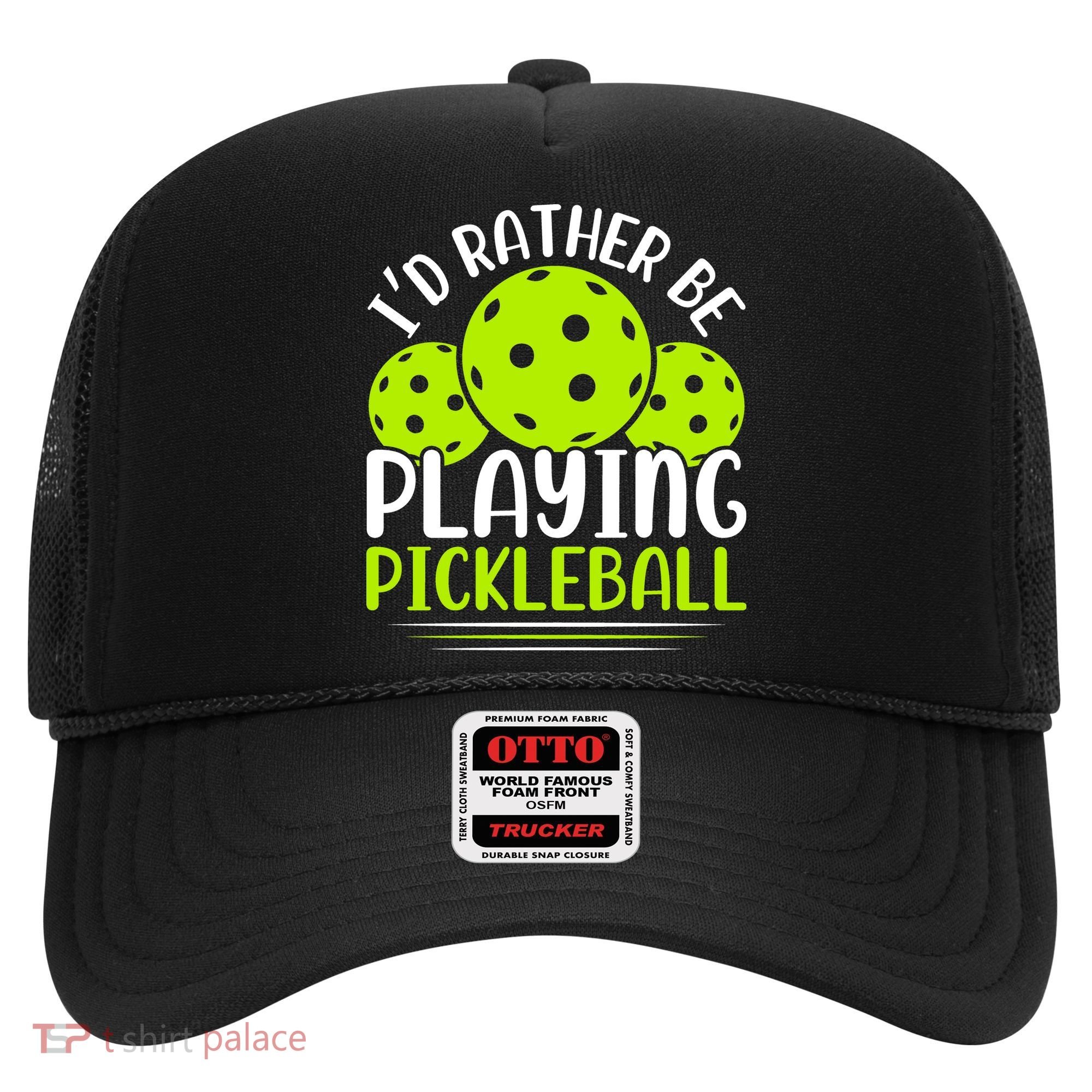 I'd Rather Be Playing Pickleball Gift For Pickleball Team Hat