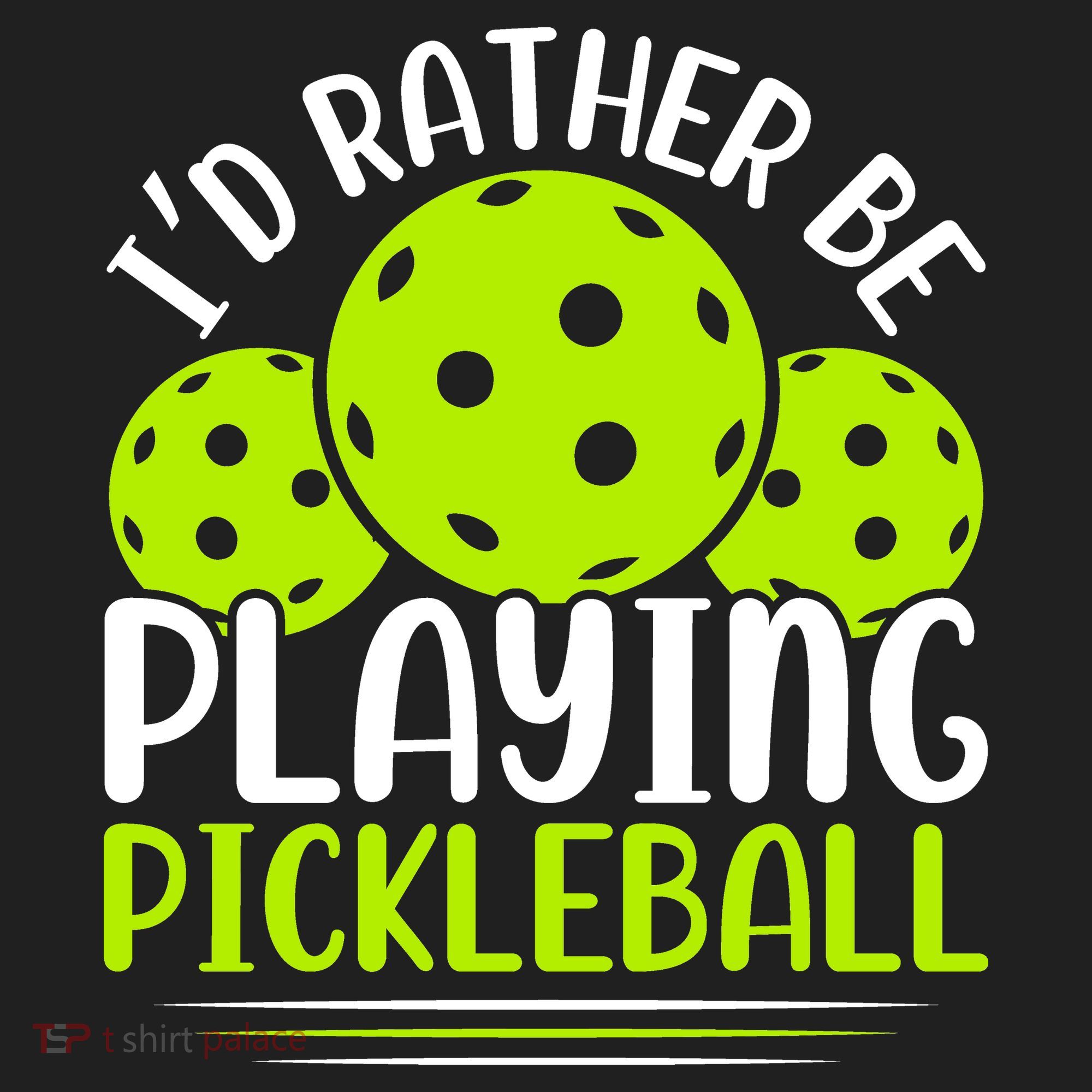 I'd Rather Be Playing Pickleball Gift For Pickleball Team Hat