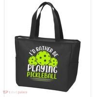 I'd Rather Be Playing Pickleball Gift For Pickleball Team Tote Bag thumb 3