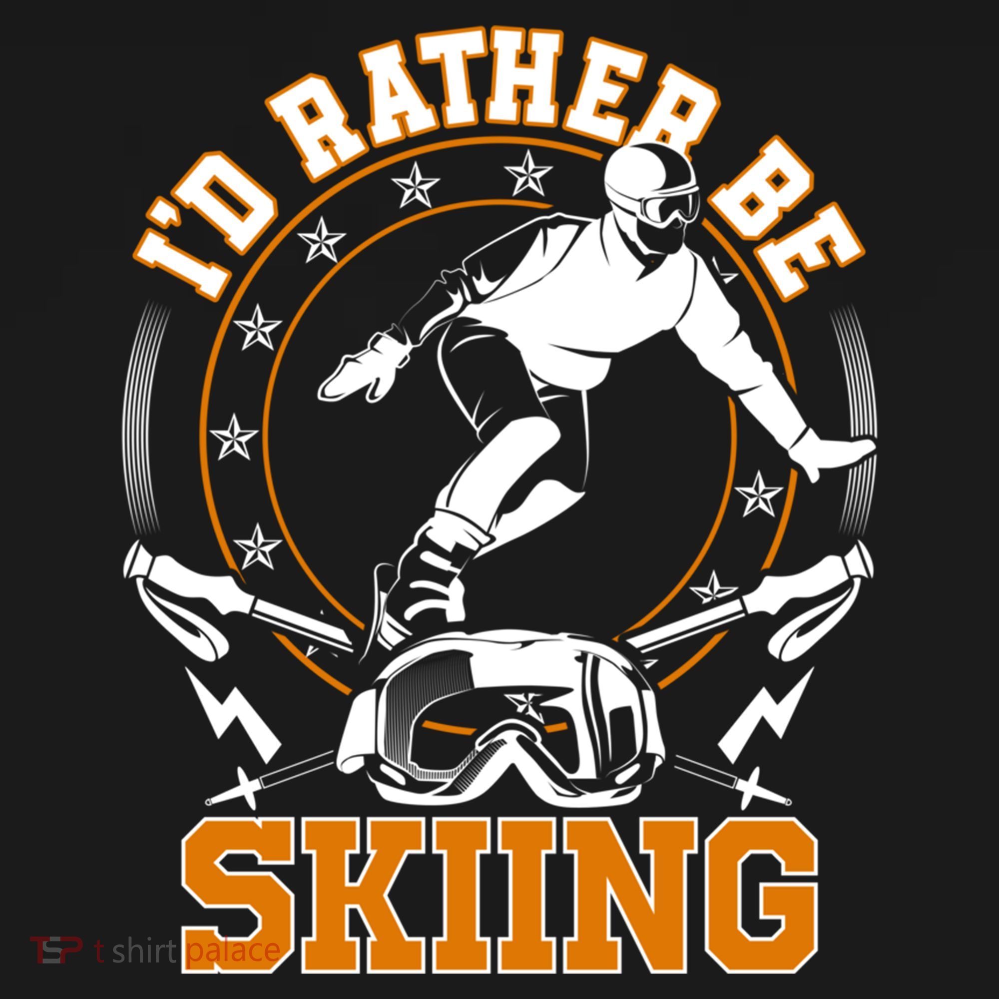 Id Rather Be Skiing Snow Winter Ski Cool Gift Backpack