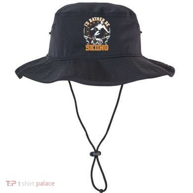 Id Rather Be Skiing Snow Winter Ski Cool Gift Bucket Hat