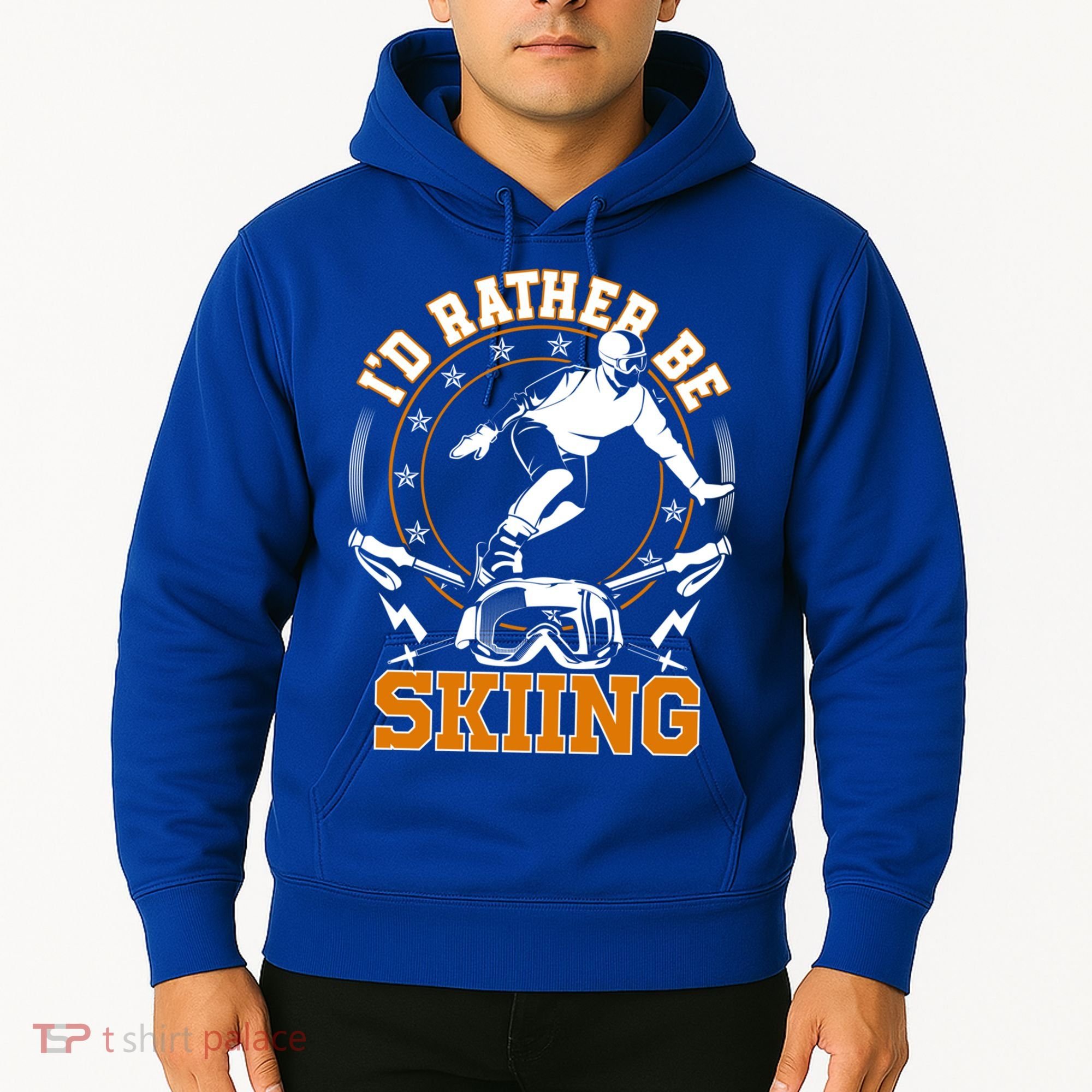 Id Rather Be Skiing Snow Winter Ski Cool Gift Hoodie