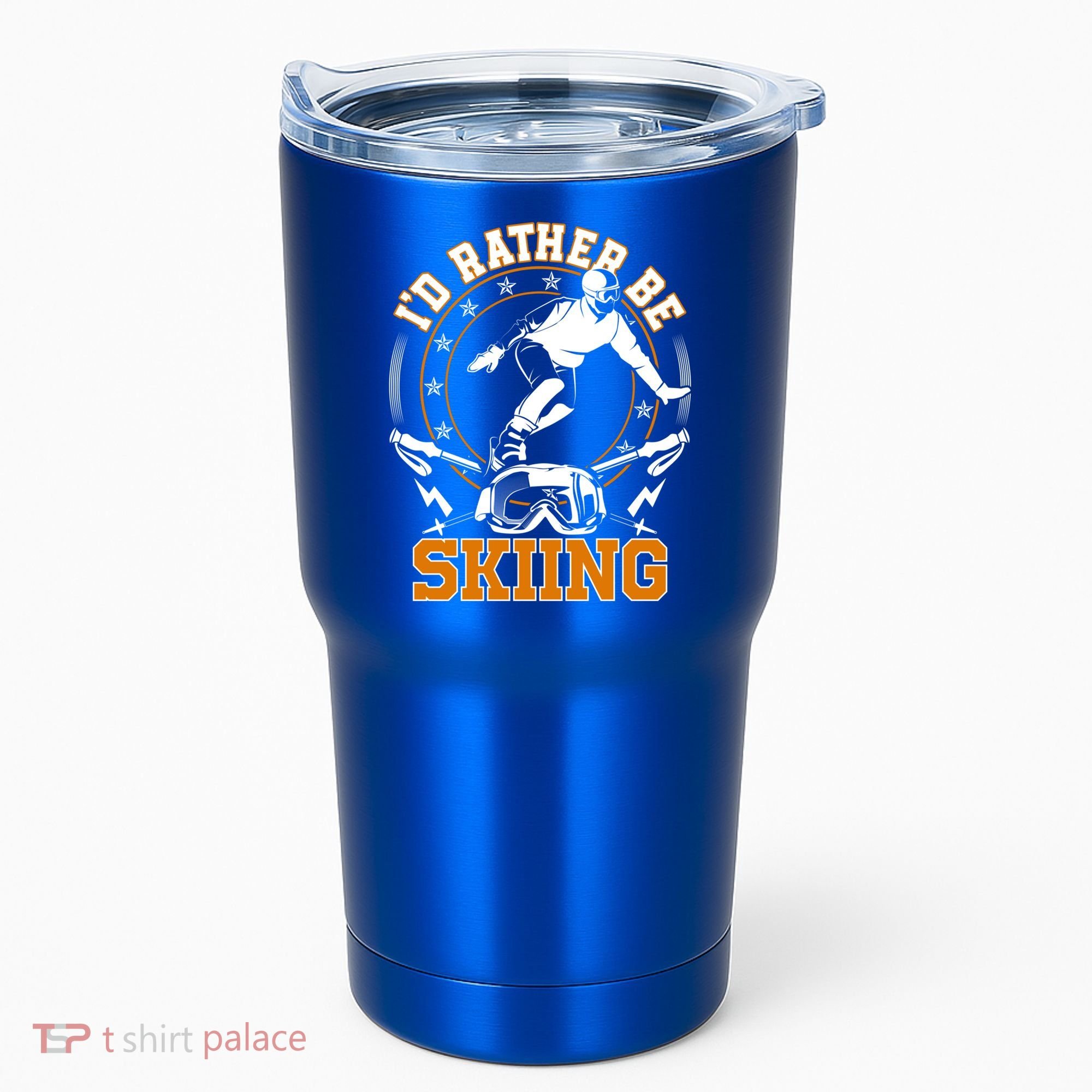 Id Rather Be Skiing Snow Winter Ski Cool Gift Tumbler