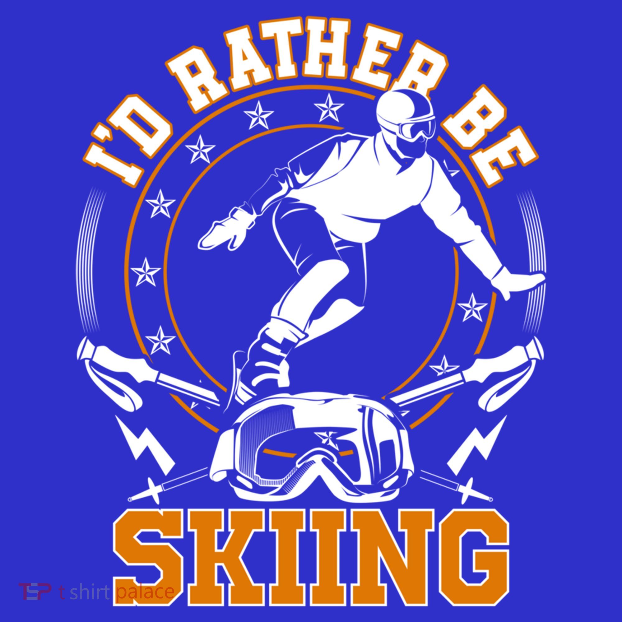 Id Rather Be Skiing Snow Winter Ski Cool Gift Women's Tank Top