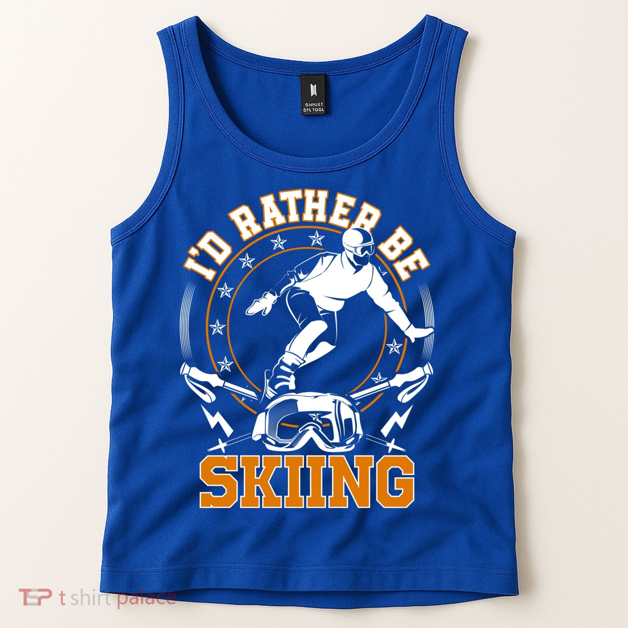 Id Rather Be Skiing Snow Winter Ski Cool Gift Tank Top