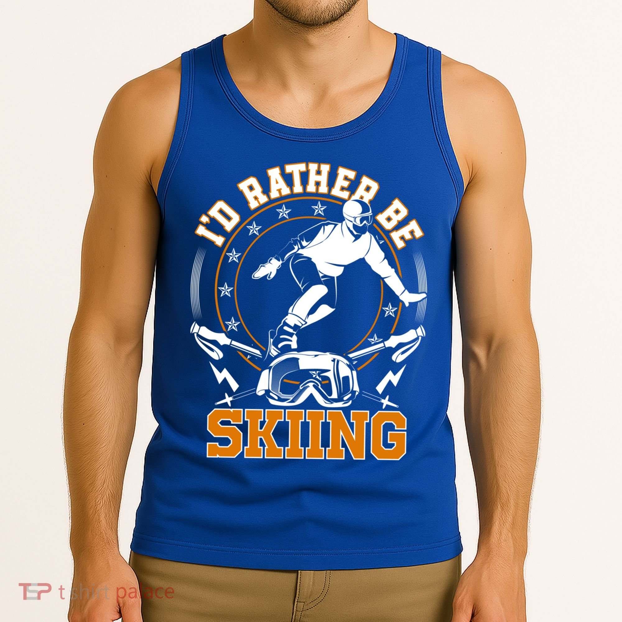 Id Rather Be Skiing Snow Winter Ski Cool Gift Tank Top