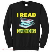 I Read Banned Books Politically Incorrect Anti Censorship Sweatshirt thumb 0