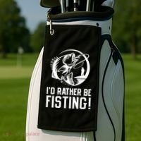 ID Rather Be Fisting Golf Towel thumb 2