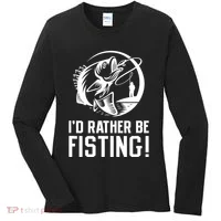 ID Rather Be Fisting Women's Long Sleeve Shirt thumb 0