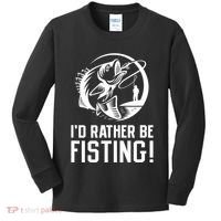 ID Rather Be Fisting Kids Long Sleeve Shirt thumb 0