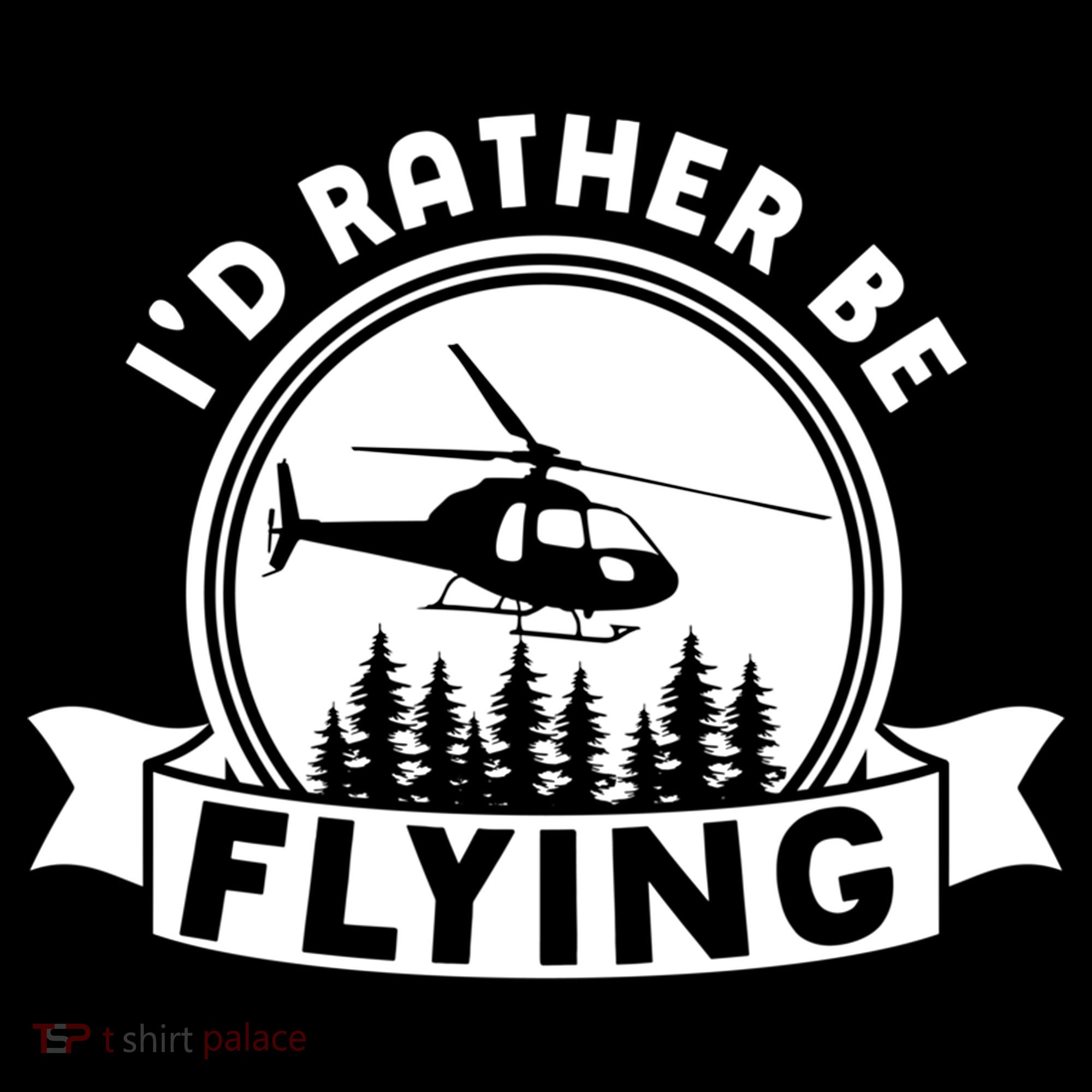Id Rather Be Flying Funny Helicopter Pilot Gift Bucket Hat