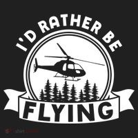 Id Rather Be Flying Funny Helicopter Pilot Gift Beanie thumb 2