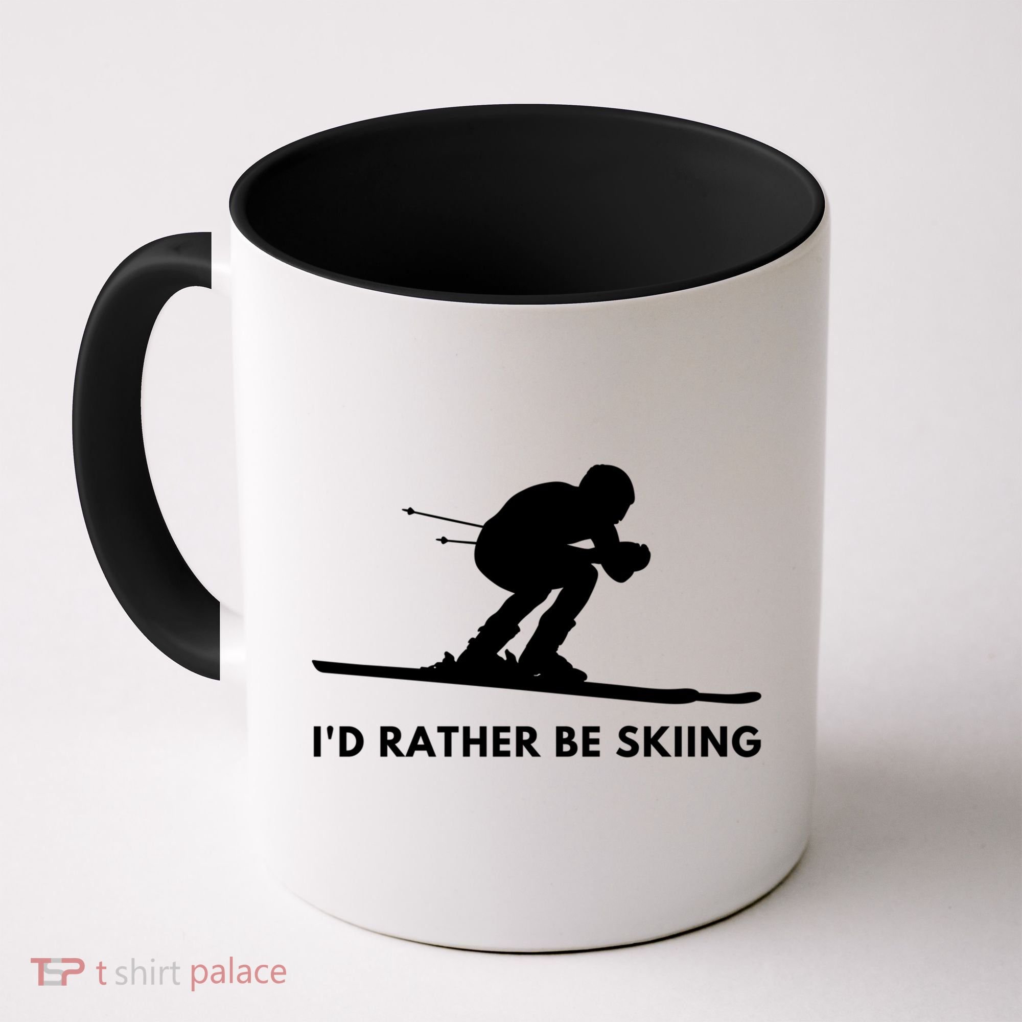 Id Rather Be Skiing Funny Ski Skier Gift Coffee Mug