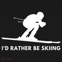 Id Rather Be Skiing Funny Ski Skier Gift Pajama Set thumb 2