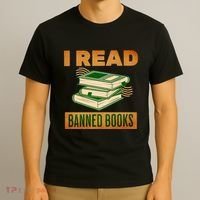 I Read Banned Books Politically Incorrect Anti Censorship T-Shirt thumb 3