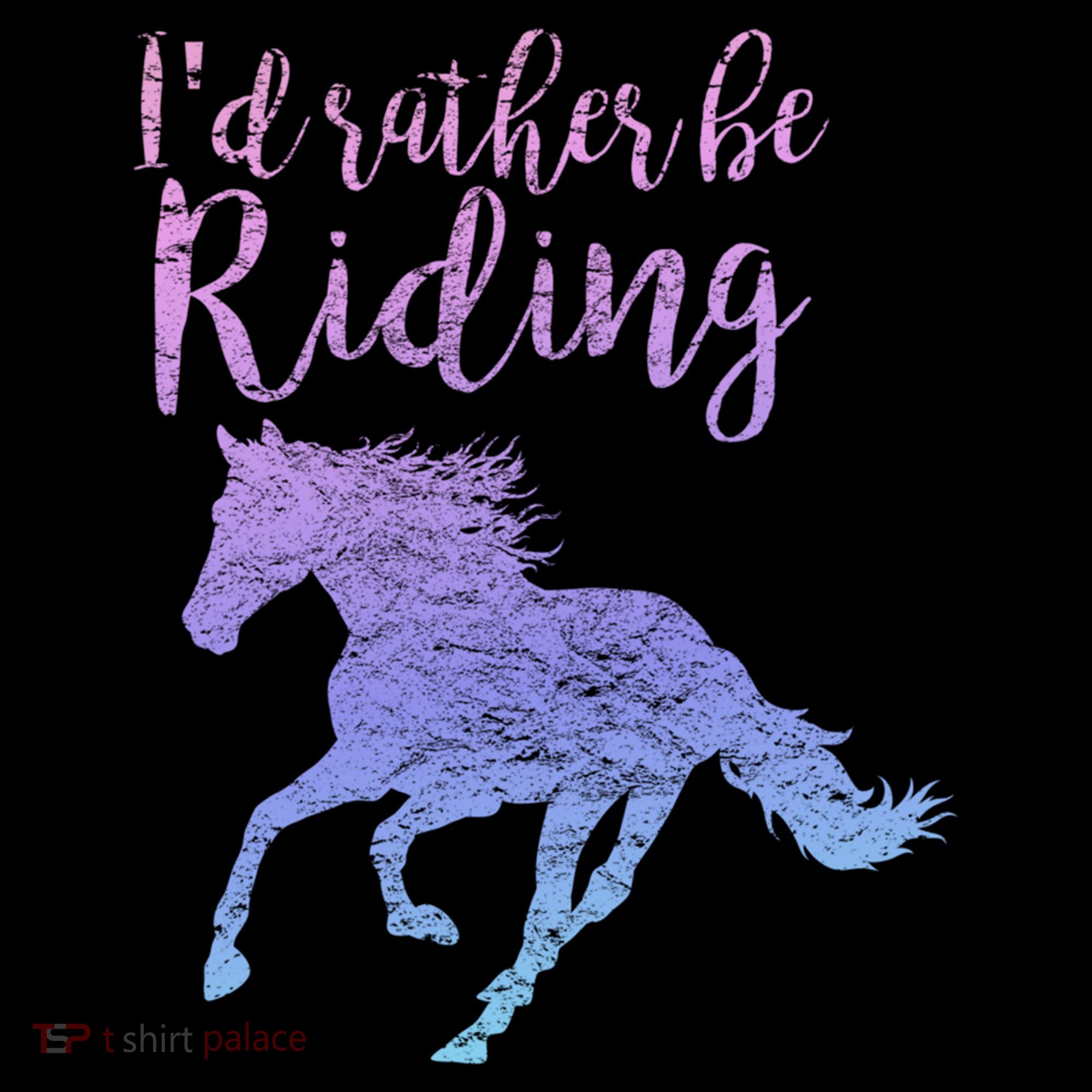 ID Rather Be Riding Horses Horseback Equestrian Rider Gift Coffee Mug