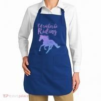 ID Rather Be Riding Horses Horseback Equestrian Rider Gift Apron thumb 2