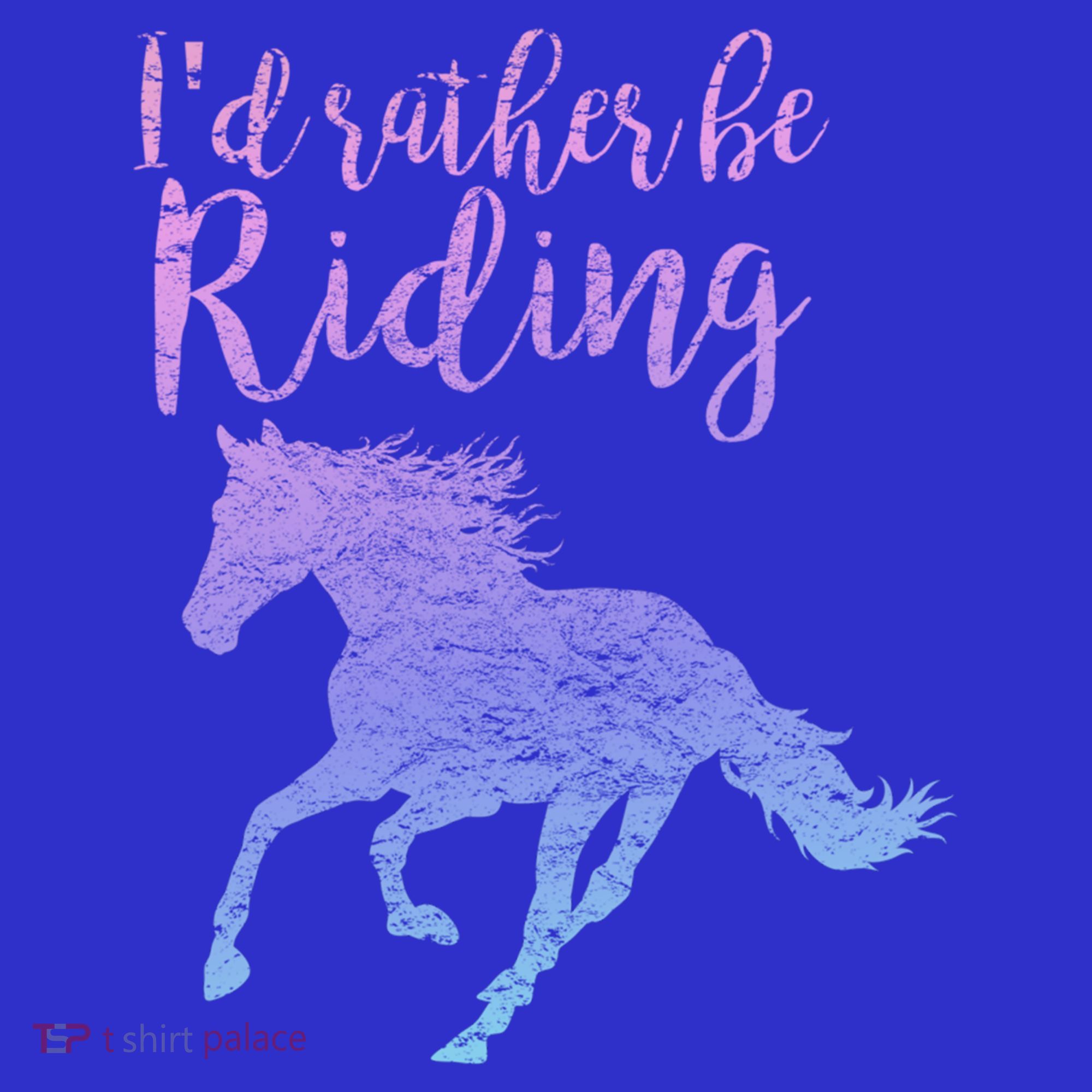 ID Rather Be Riding Horses Horseback Equestrian Rider Gift Baby Bodysuit