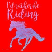 ID Rather Be Riding Horses Horseback Equestrian Rider Gift Santa Hat thumb 1