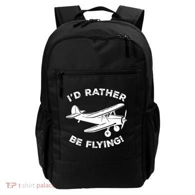 I'd Rather Be Flying Funny Pilot & Aviation Airplane Gift Backpack
