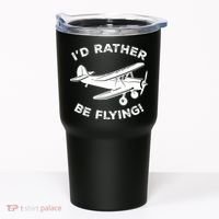 I'd Rather Be Flying Funny Pilot & Aviation Airplane Gift Tumbler thumb 0