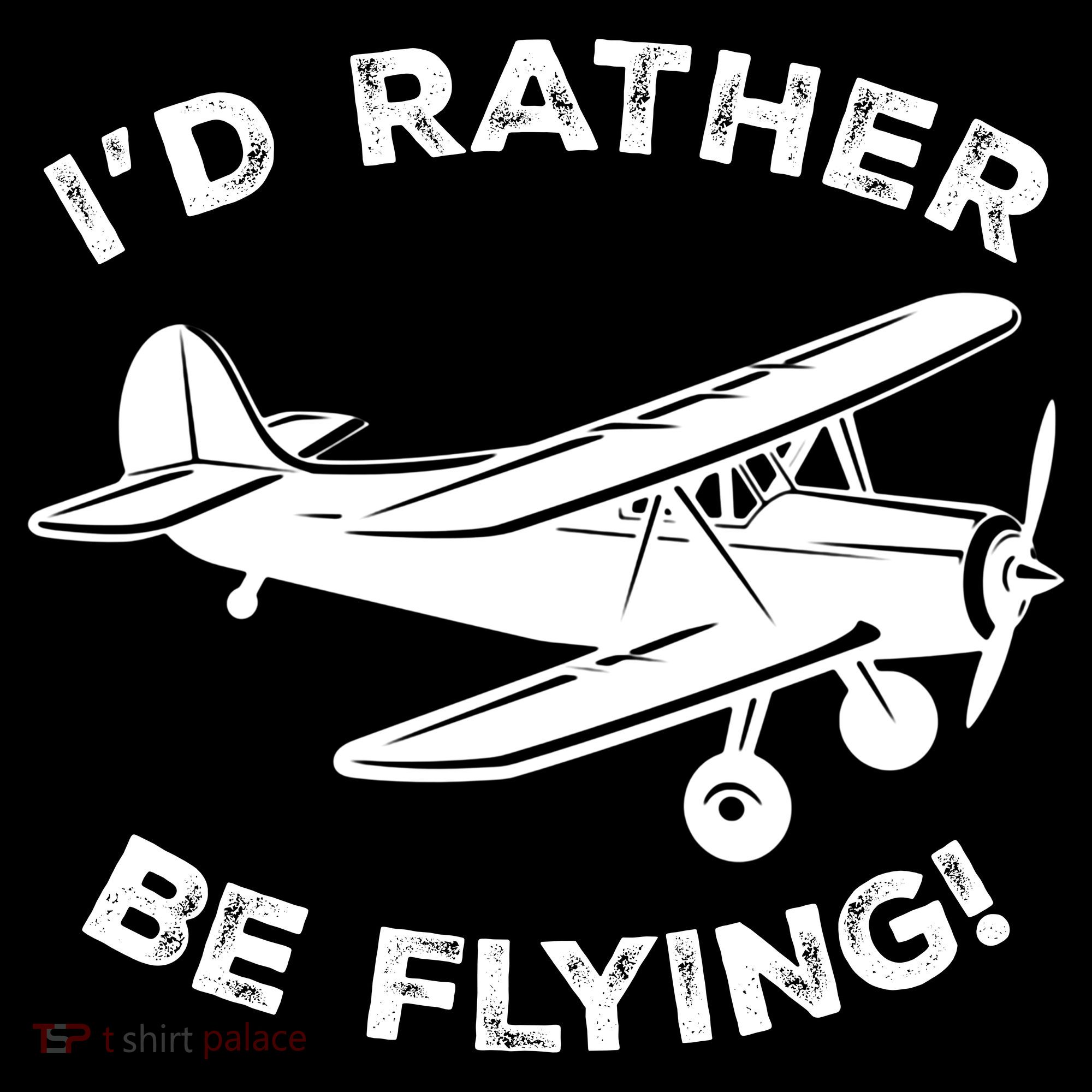 I'd Rather Be Flying Funny Pilot & Aviation Airplane Gift Mousepad