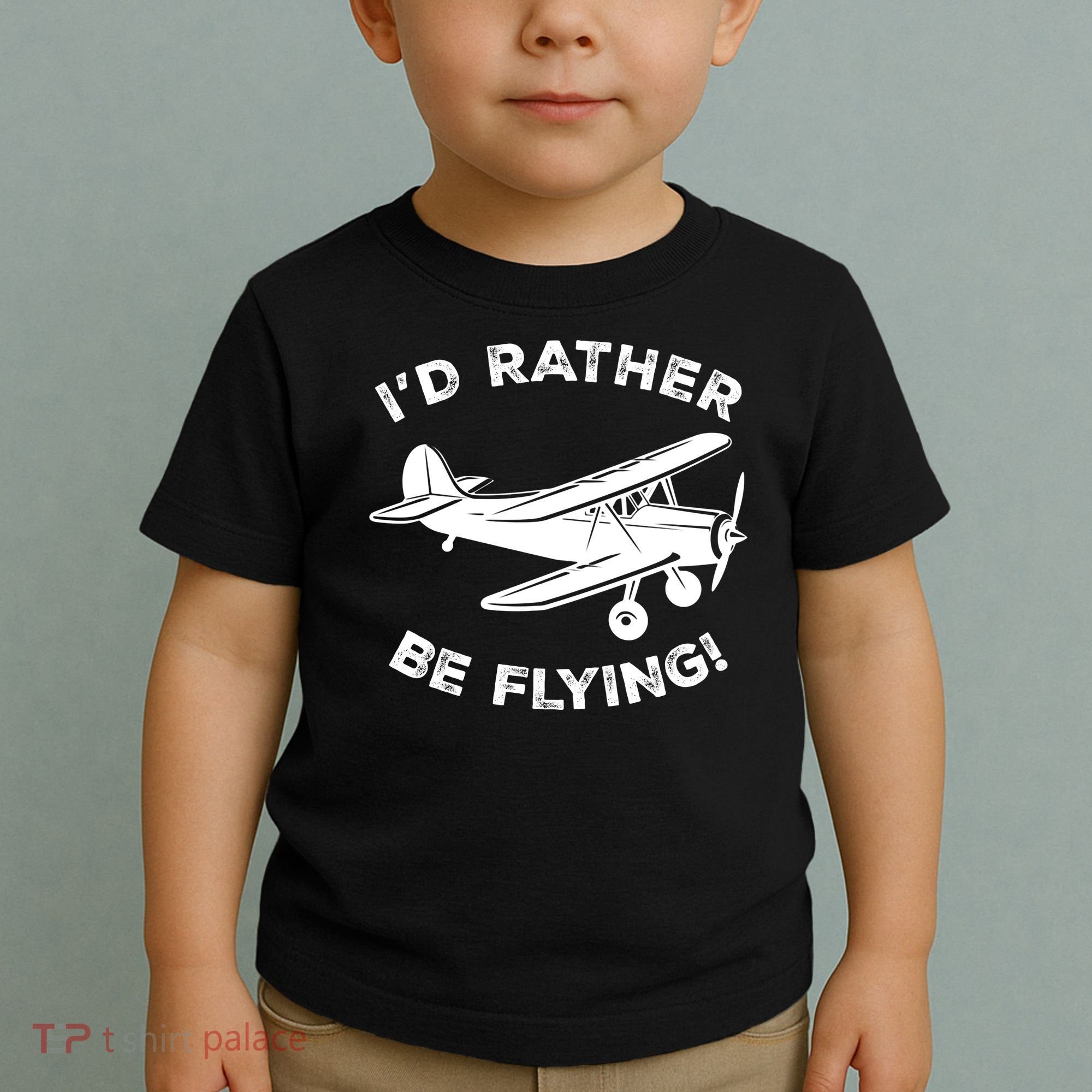 I'd Rather Be Flying Funny Pilot & Aviation Airplane Gift Toddler T-Shirt