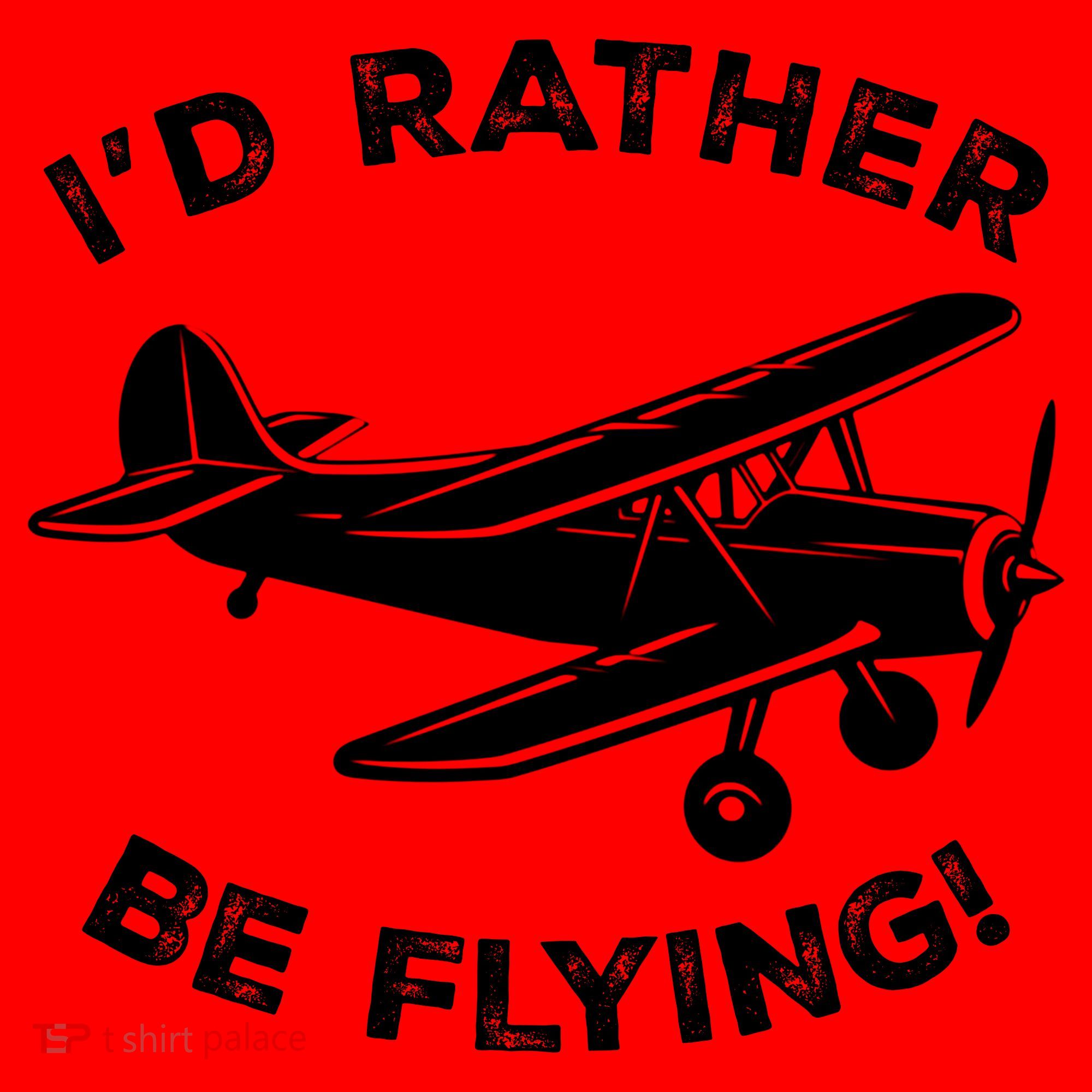 I'd Rather Be Flying Funny Pilot & Aviation Airplane Gift Santa Hat