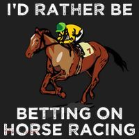 Id Rather Be Betting On Horses Horse Racing Betting Gift Beanie thumb 2
