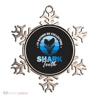 Id Rather Be Collecting Shark Teeth Fossil Tooth Hunter Ornament