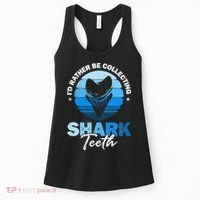 Id Rather Be Collecting Shark Teeth Fossil Tooth Hunter Women's Tank Top thumb 0