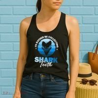 Id Rather Be Collecting Shark Teeth Fossil Tooth Hunter Women's Tank Top thumb 2
