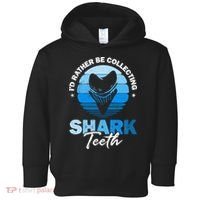 Id Rather Be Collecting Shark Teeth Fossil Tooth Hunter Toddler Hoodie thumb 0